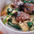 【健】 小松菜と蒲焼の卵とじ丼