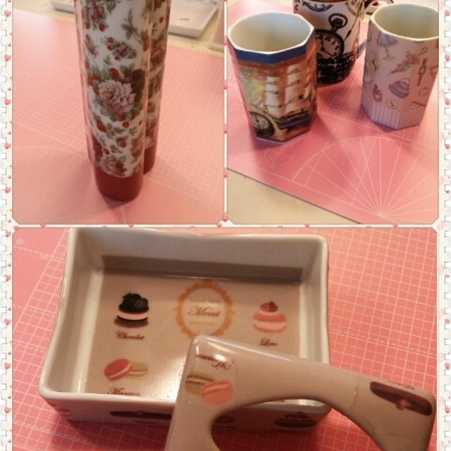 今日のポーセラーツのおやつタイムは♡お知らせ