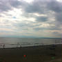 昨日までの波はなくなりオンショアが入り始めた@江ノ島水族館前【PM13:00】