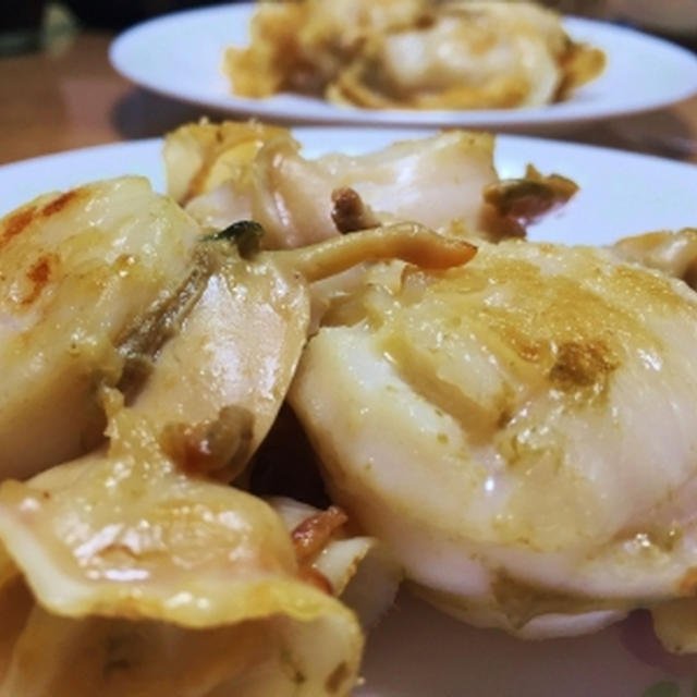 夫の誕生日にホタテを焼いて＆のんちゃん・れお君の手作りプレゼント♪