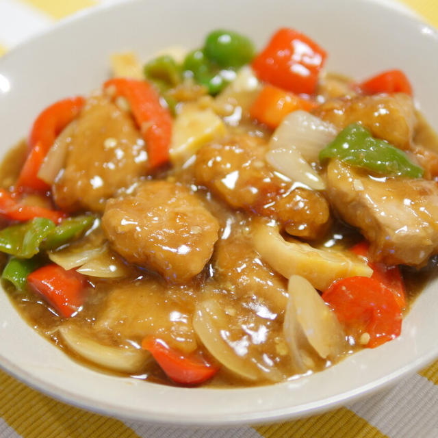 【レシピ】ごはんに合う中華最高「具だくさん彩り酢豚」上手にできた｜青エプロン