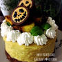 混ぜたら焼くだけ＊[簡単]スイートポテトタルトをハロウィンバージョンに。
