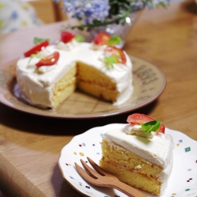 トマトのケーキ♪野菜のスウィーツ