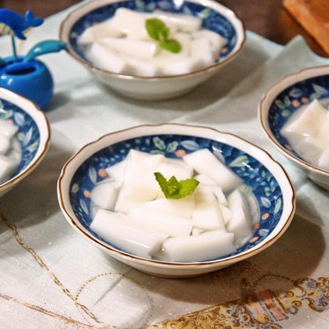お湯だけで出来る簡単な冷菓子(*ﾟ￢ﾟ*)