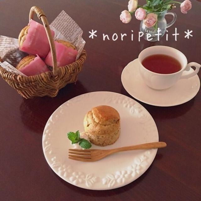 混ぜて焼くだけ♡アールグレイ香るミルクティーマフィン♡と春ですね♪