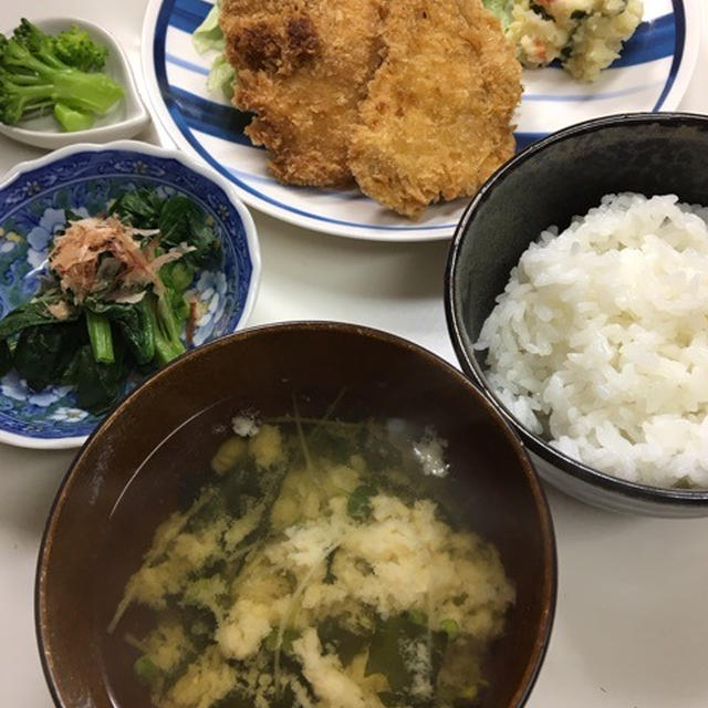 ３/8☆チキンカツ定食☆夜ご飯