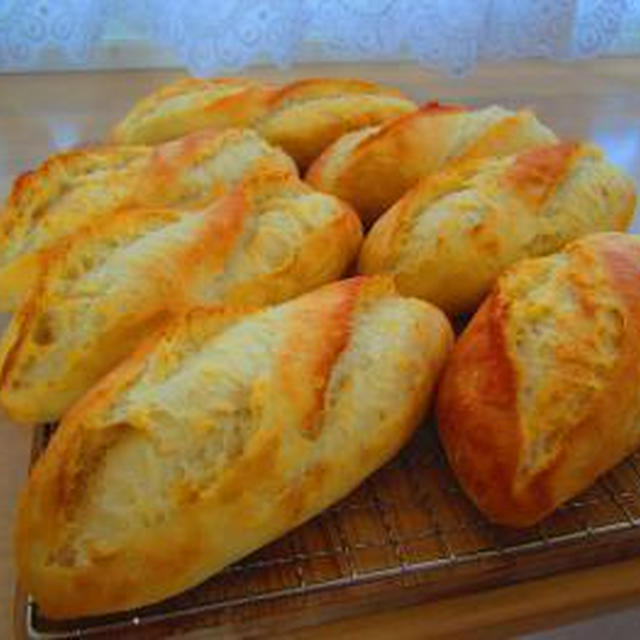 ミニフランスパン♪ツナポテトサラダサンド♪レモンクリームチーズサンド♪