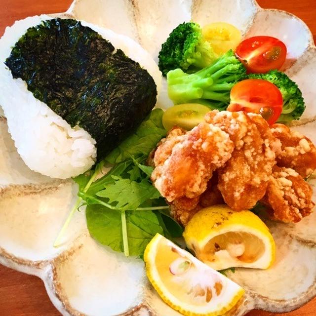 ★お昼ごはん★ダイエット1週間経過とおにぎりと唐揚げ！