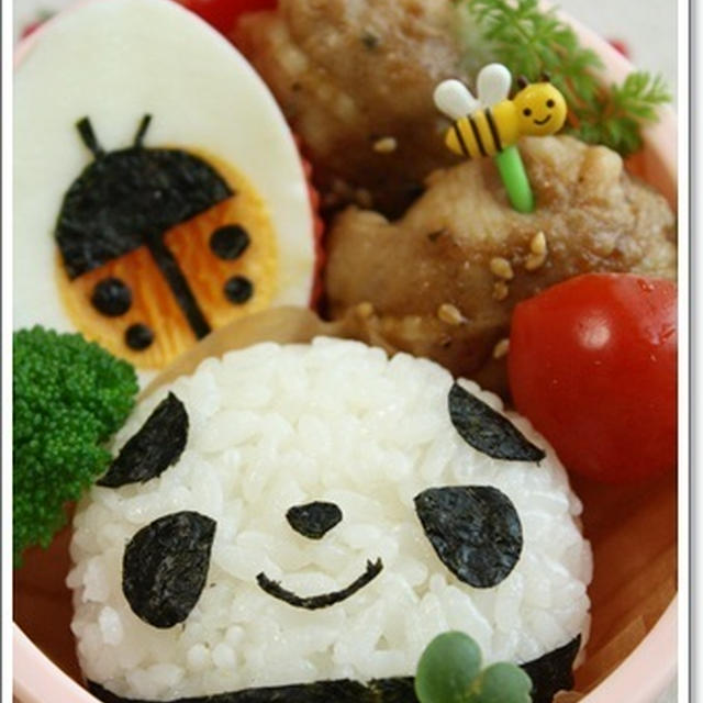 作り方 海苔だけ パンダとてんとう虫 かわいいお弁当おかず By Asamiさん レシピブログ 料理ブログのレシピ満載