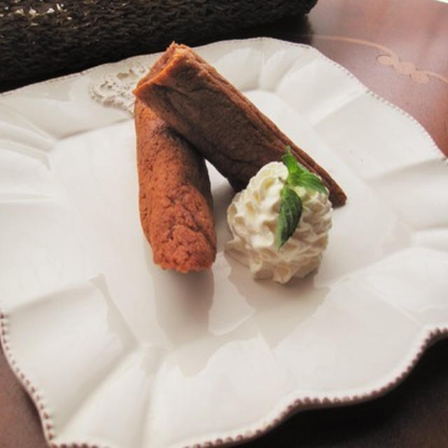 オレンジとココアのスティックパンケーキ