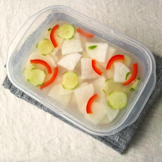 初の、水キムチ作り