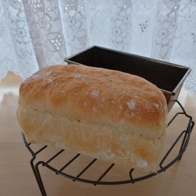 ノンオイル塩麴おから食パン✨桃とブルーベリーのスイーツトースト✨