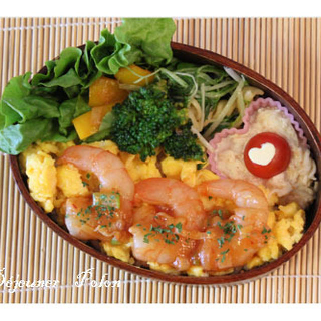 エビチリ弁当no.449～まいにちお弁当日和☆
