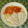 鶏胸肉とトマトの冷やし中華