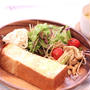 朝カフェ☆ふわふわクリーム山食でモーニング(レシピ）フレブルの会～。