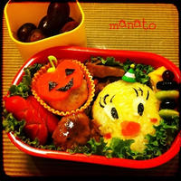 トゥイーティー、ハロウィンお弁当♪(´ε｀ )