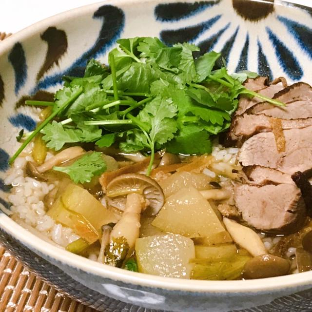 冬瓜鴨肉（骨付きもも肉）陳皮の中華スープご飯 レシピ
