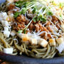 Green Tea Soba Salad with Nattoしらすと納豆の茶蕎麦サラダ