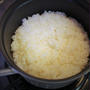 ストウブで無洗米を炊く。２回目。