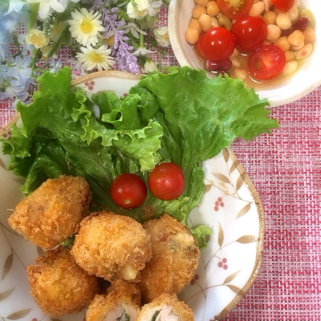 鶏むね肉のハムチーズフライ