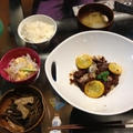 秋刀魚のイタリアンソテーと芋がらの煮物