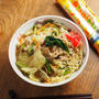 野菜大盛りラーメン、インスタントラーメンアレンジ