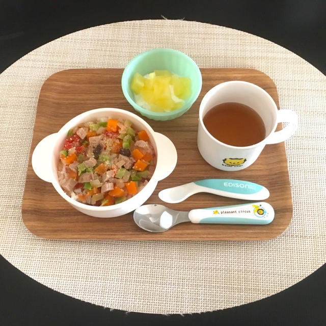 離乳食完了期 鰹と野菜のトマトリゾット By うさぱんさん レシピブログ 料理ブログのレシピ満載