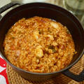 インドネシア米でも美味しく炊けるジャンバラヤ！