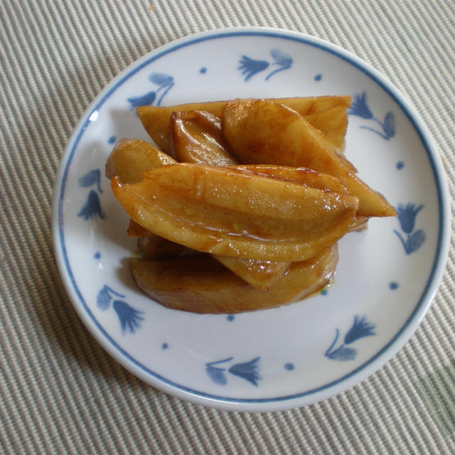 れんこん　カレーしょう油炒め煮