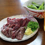 馬刺し、豚テキ肉、トリッパの韓国風煮込み
