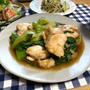 【鶏肉と青梗菜のオイスターあんかけ】#ノンオイル#ヘルシー#フライパンひとつ#超絶簡単#ほぼ放置