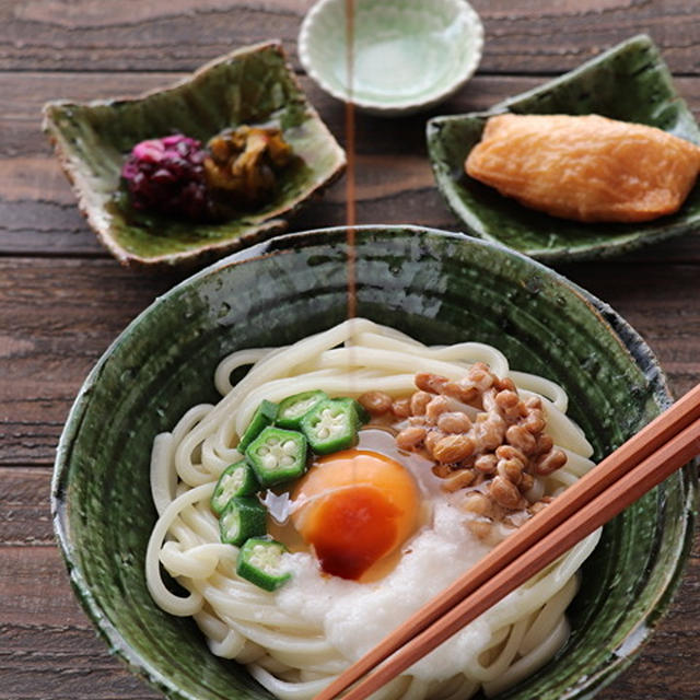 ねばとろ釜玉うどん