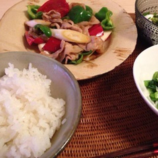 豚肉とピーマンのピリ辛炒め