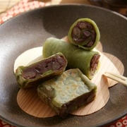 しっとり和菓子♪抹茶きんつば＆ぐるぐる巻き