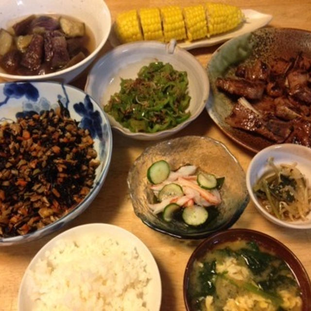 日曜日の晩御飯とランチ～