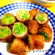 キャベツも一緒に食べられる♪生姜焼き風肉巻き♡食べ応え満点♡