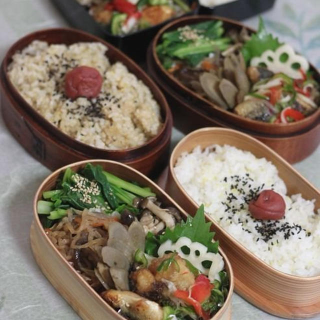 茶色い弁当と昨日の晩ご飯♪