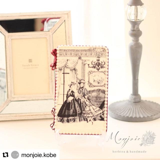 貴婦人柄のマスクケース♡神戸市monjoie Aki先生の認定指導講師さまへのレッスン...