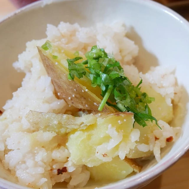 明太じゃがバターごはんの晩ごはん