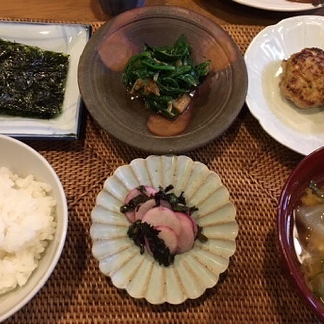 キムチバーグ定食。