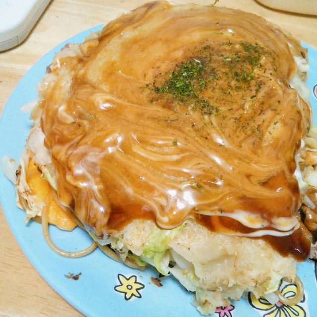 大変☆ドラえもん広島お好み焼きを作ったよ！