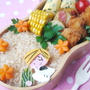 イカフライ＊スヌーピーde昼寝ペパーミントパティのお弁当