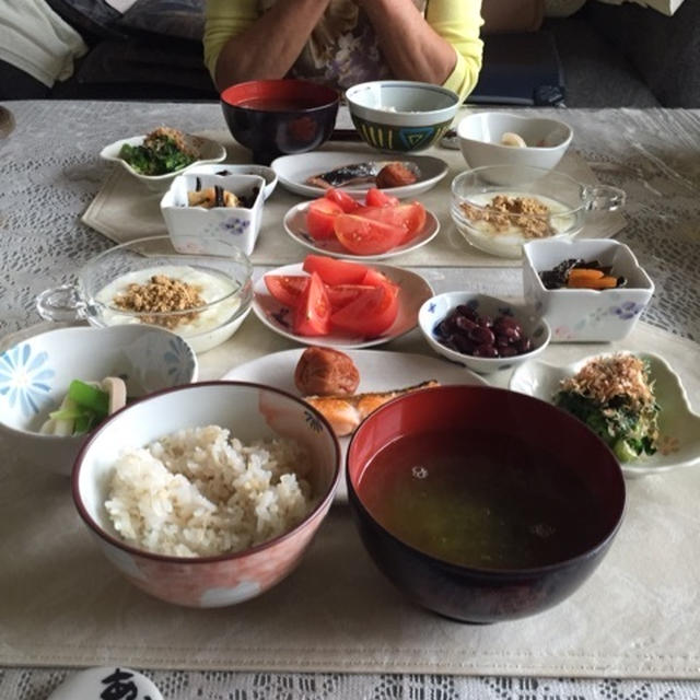 ゆっくりな朝ごはん♪一緒に台所にたつ喜び。