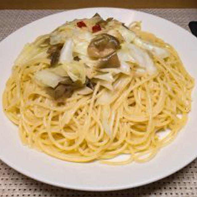 意外なおいしさ・ザーサイとキャベツのパスタ