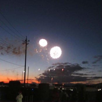 1日　芳賀町イルミネーション　花火一部～　デジカメ充電切れ(^▽^;)