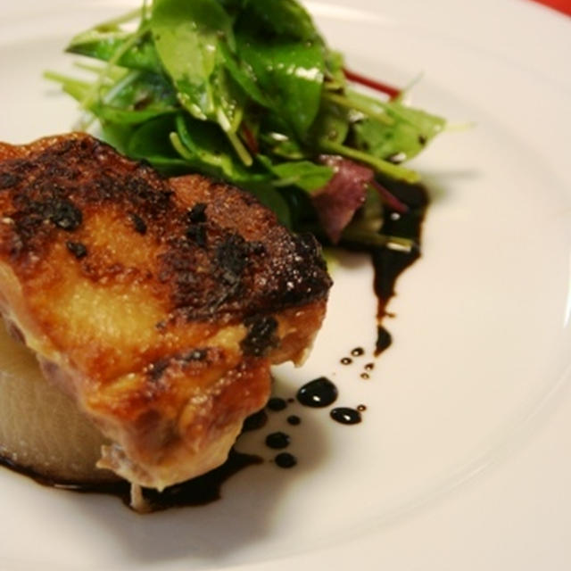 おいしいのは、大根の方（チキンマリネのオーブン焼き）。