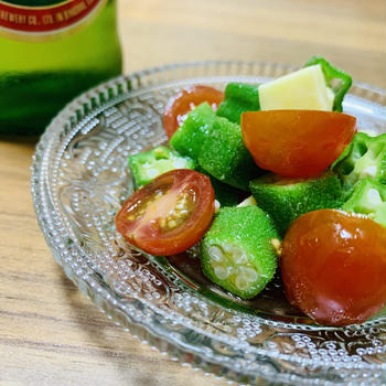 オクラとトマトのオリーブオイル和え【15分レシピ】
