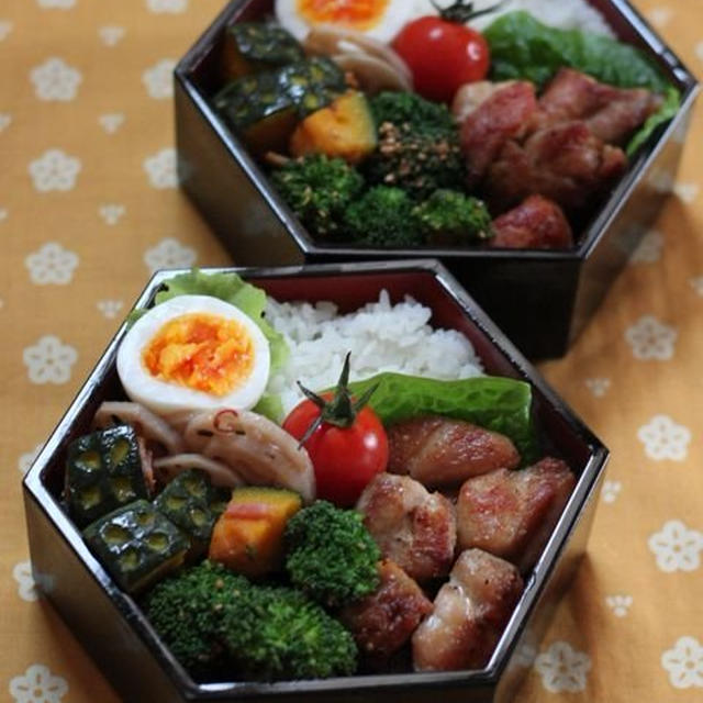 また進化する・・(-。ー;)  ☆　bento＆晩ご飯♪