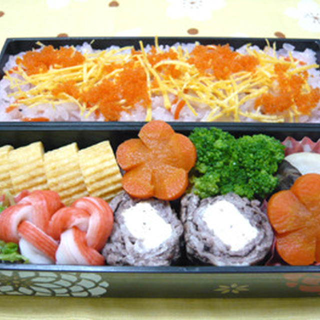 ちらし寿司のお弁当☆+゜