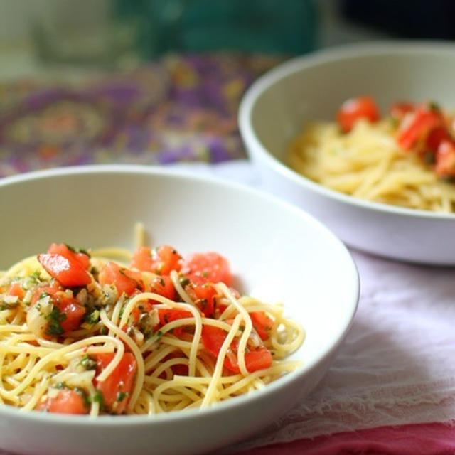 生トマトのパスタ　＊Fresh Tomato Pasta＊